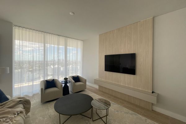 TV in a neutral living room