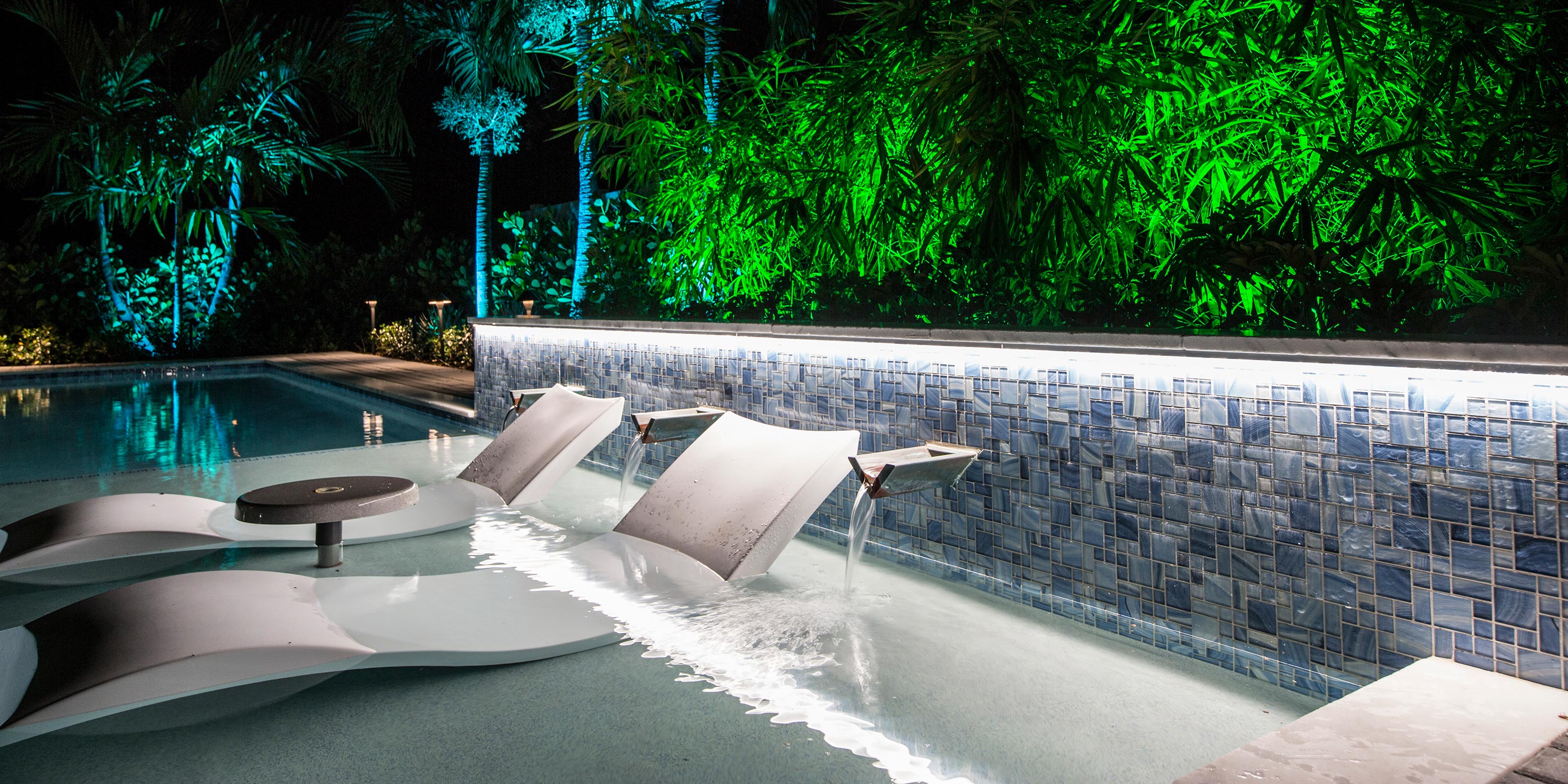 Outdoor Pool in a luxury house