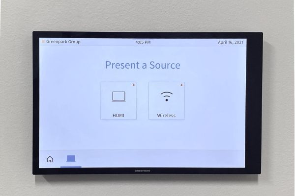 Commercial Crestron control panel